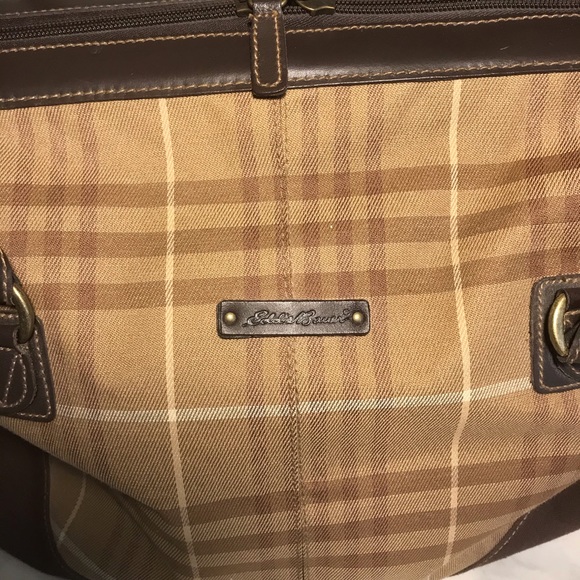 Eddie Bauer Canvas Bag 18x11X9 VTG - Picture 2 of 5